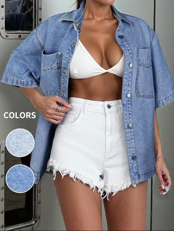 Denim summer coat (pure denim)